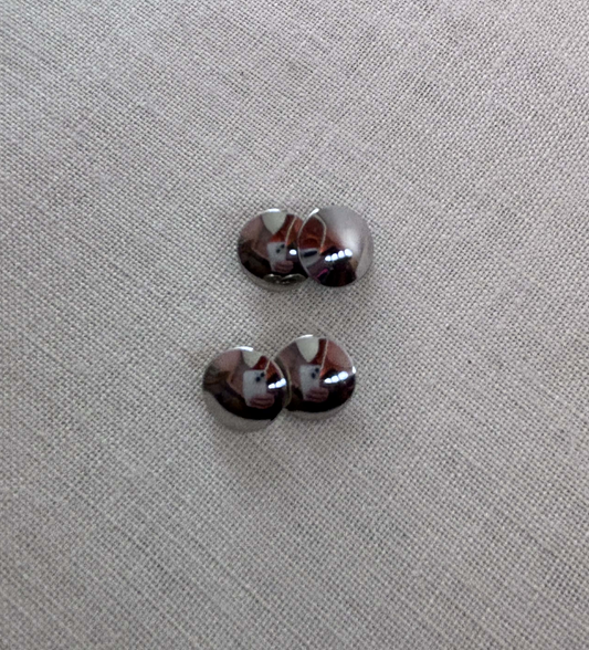 Manchettknapp, kupad, slät.